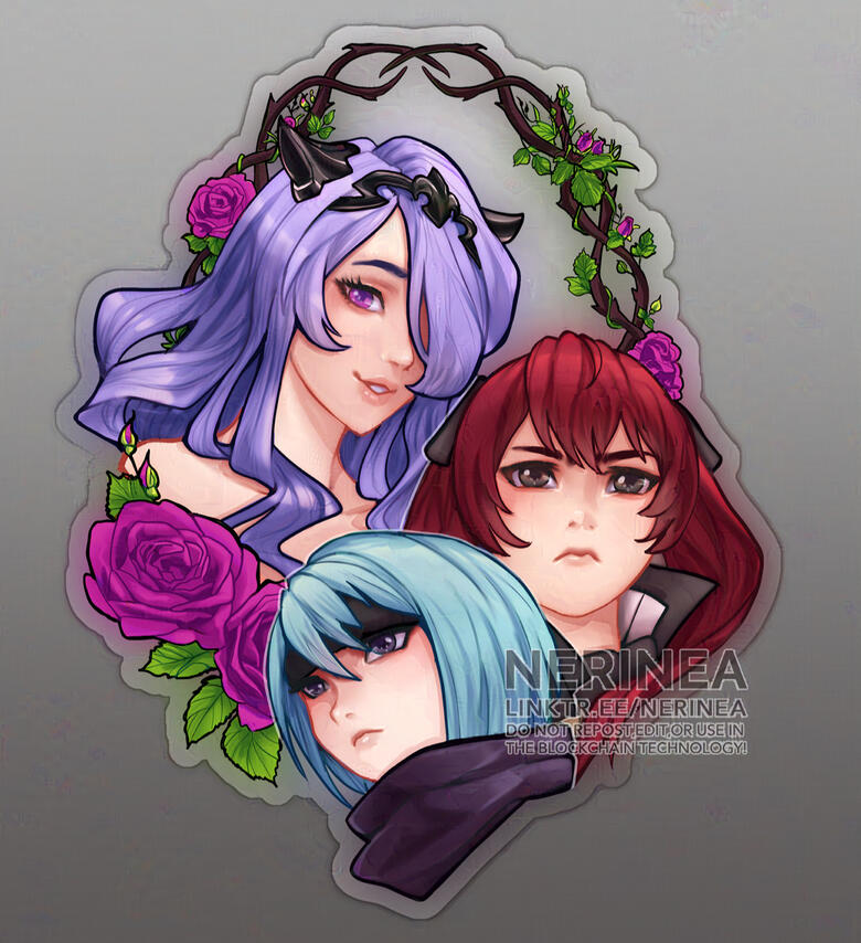 Camilla Serena Beruka Fire Emblem Fates fanart sticker